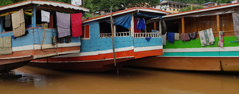 ‘Public Boats on Mekong’- Pak Beng, Laos - August 2017