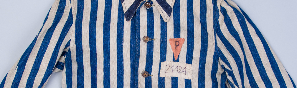 Prisoner's Blue & White Striped Uniform from Auschwitz